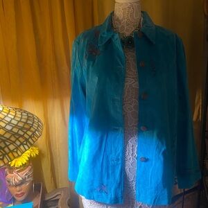 Chico’s Suede Gecco Rio Grande Jacket